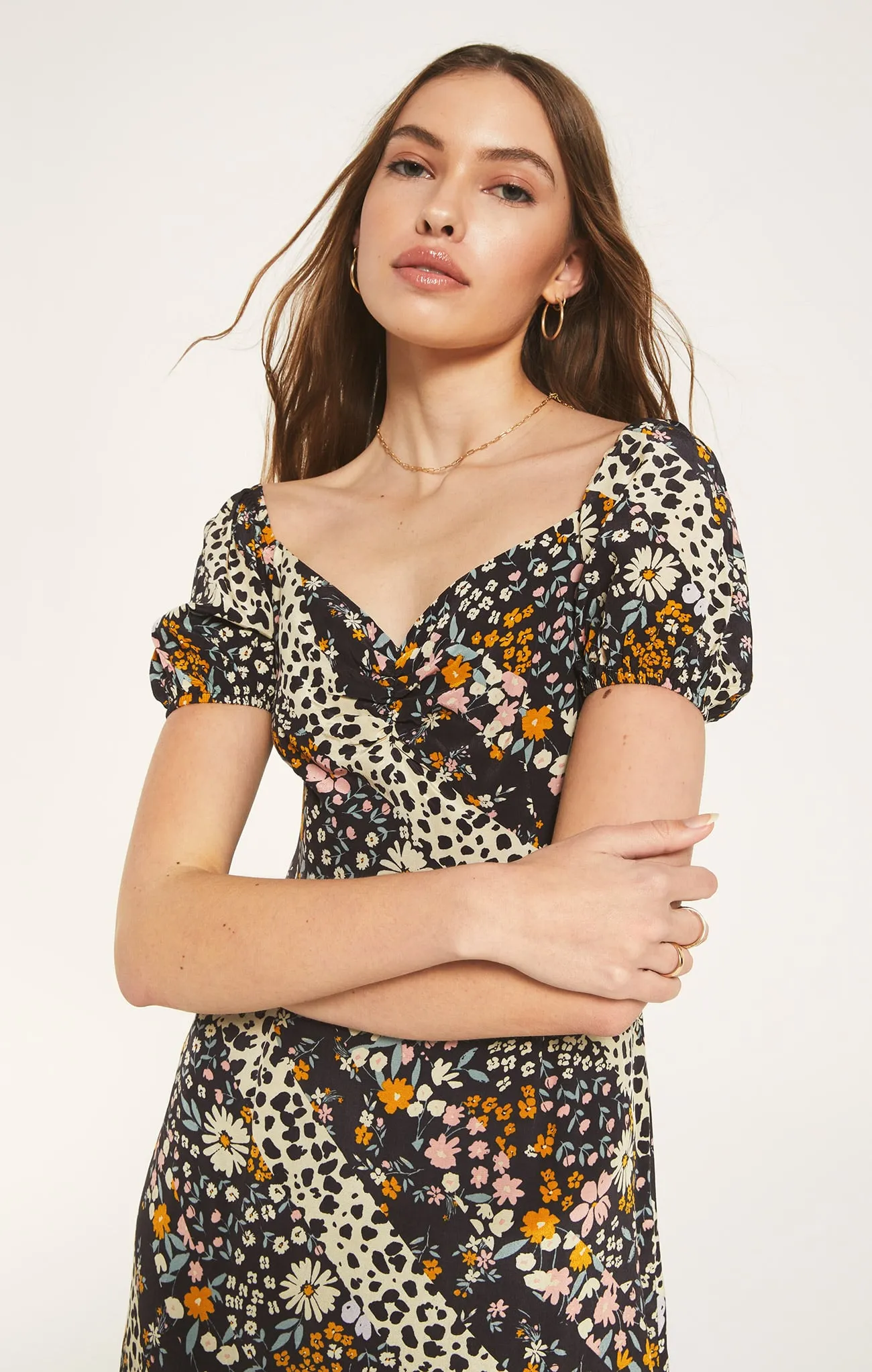 Other's Follow floral wrap dress